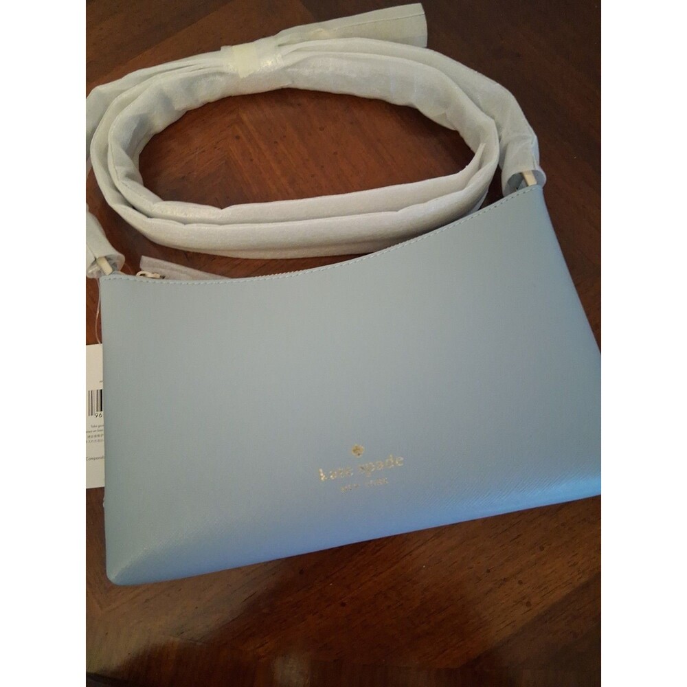 NWT Kate Spade Sadie Crossbody Saffiano Leather Ocean Fog. MSRP $259.